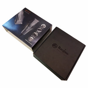 Hair trimmer packaging with 'Banjoo' branding on a white background