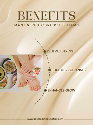 Mani & Pedicure Kit 5 Items - Golden Girl Cosmetics