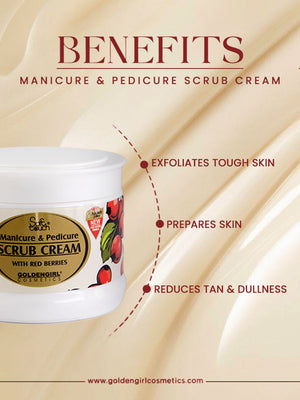 Manicure & Pedicure Scrub Cream - Golden Girl Cosmetics