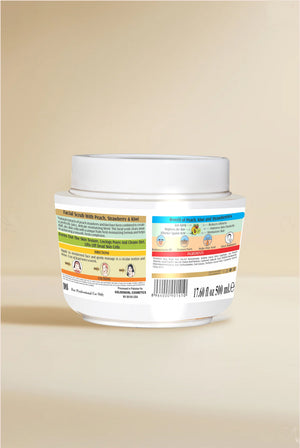 Facial Scrub with Peach, Strawberry, and Kiwi - Golden Girl Cosmetics