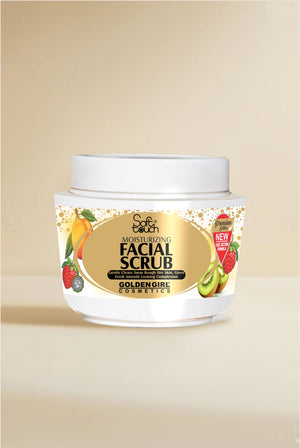Facial Scrub with Peach, Strawberry, and Kiwi - Golden Girl Cosmetics