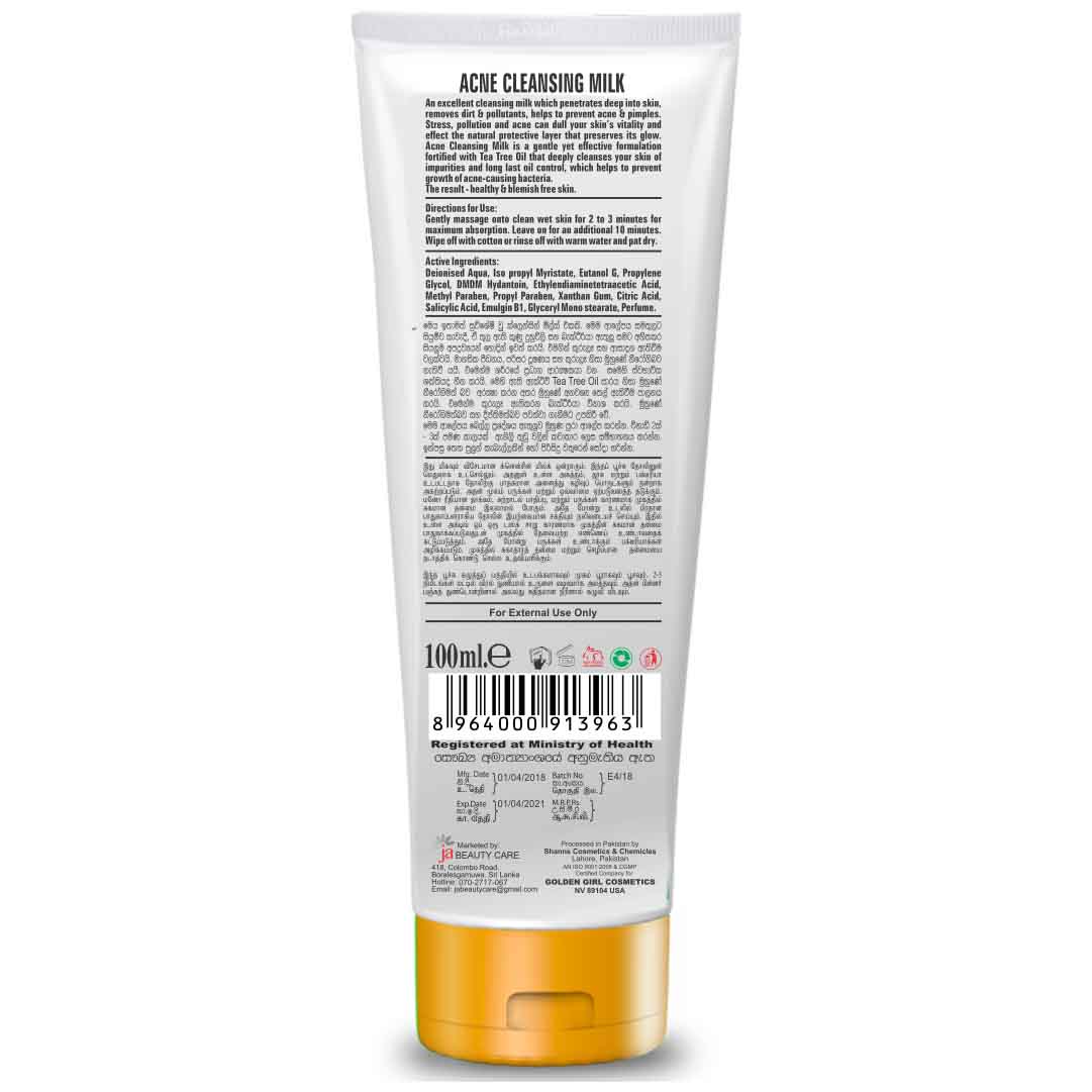 Acne Cleansing Milk With Tea Tree Oil 120ml