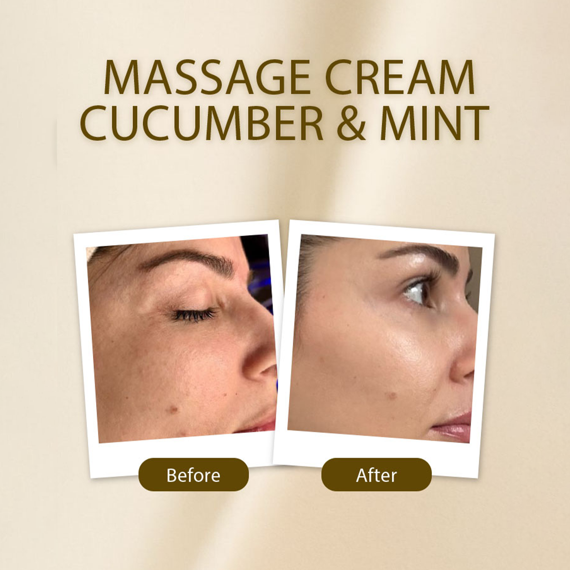 Massage Cream Cucumber & Mint - Golden Girl Cosmetics