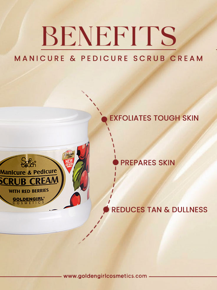Manicure & Pedicure Scrub Cream - Golden Girl Cosmetics