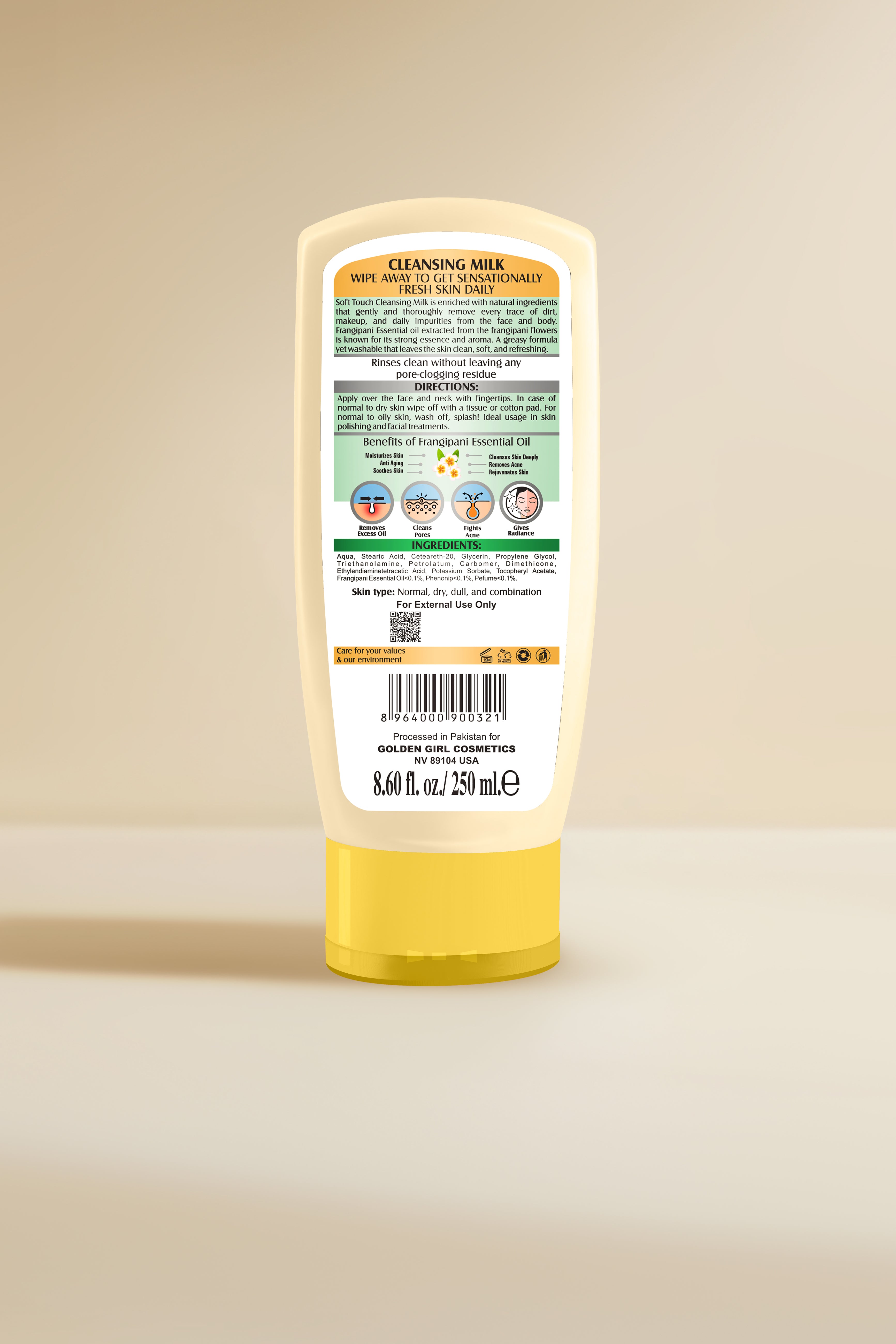 Cleansing Milk - Golden Girl Cosmetics