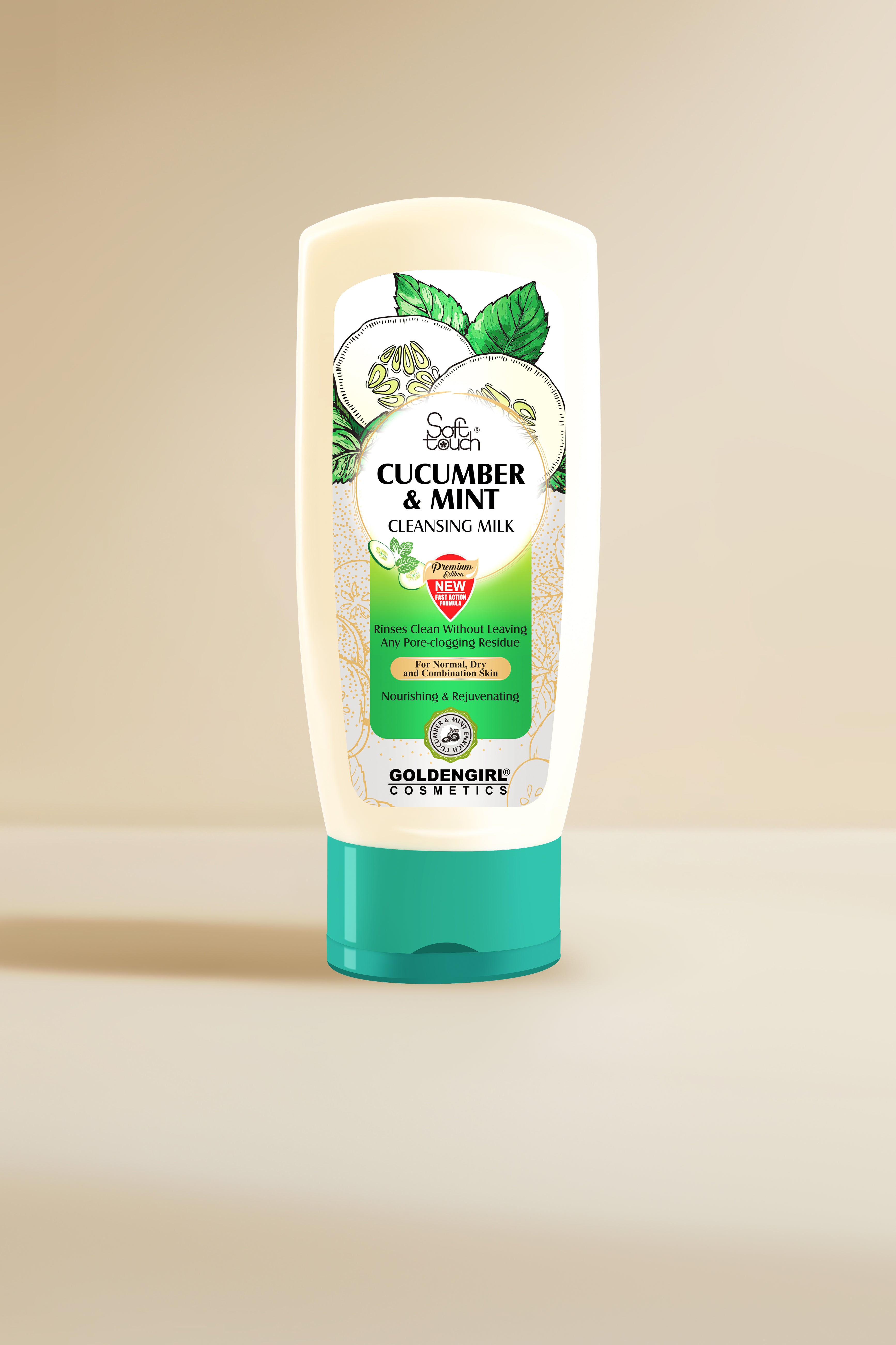 Cucumber and Mint Cleansing Milk - Golden Girl Cosmetics