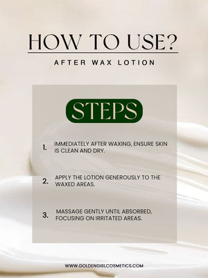After Wax Lotion 500ml - Golden Girl Cosmetics