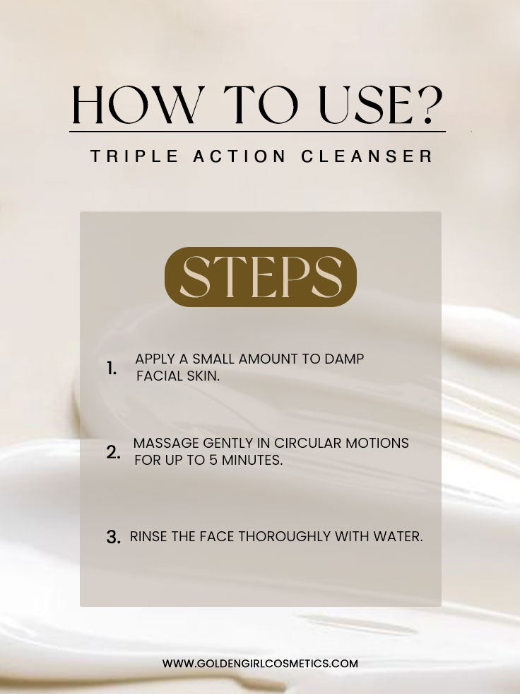 Triple Action Cleanser - Golden Girl Cosmetics