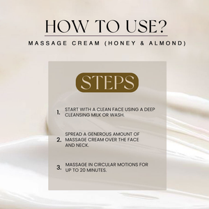 Massage Cream (Honey & Almond) - Golden Girl Cosmetics