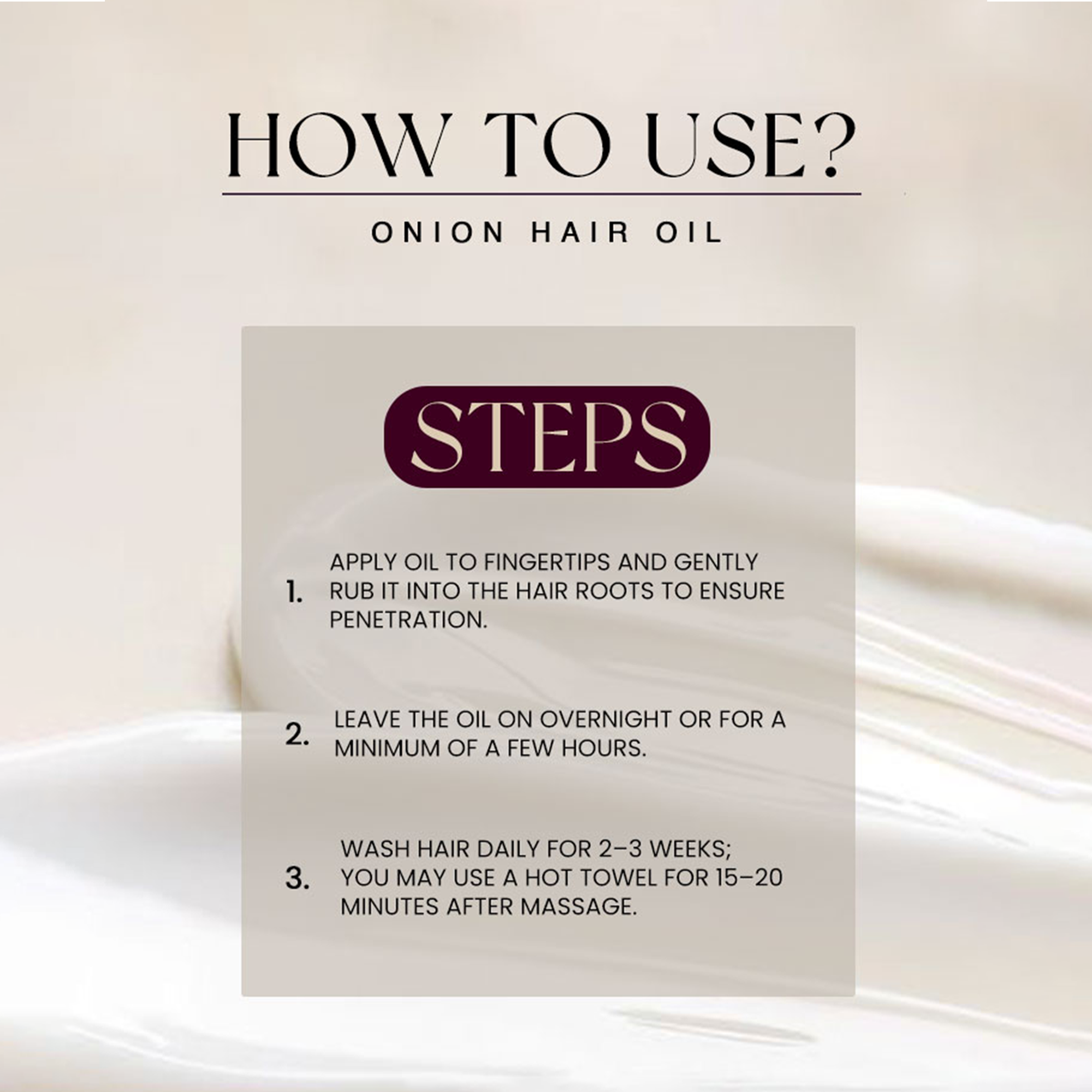 Onion Hair Oil - Golden Girl Cosmetics