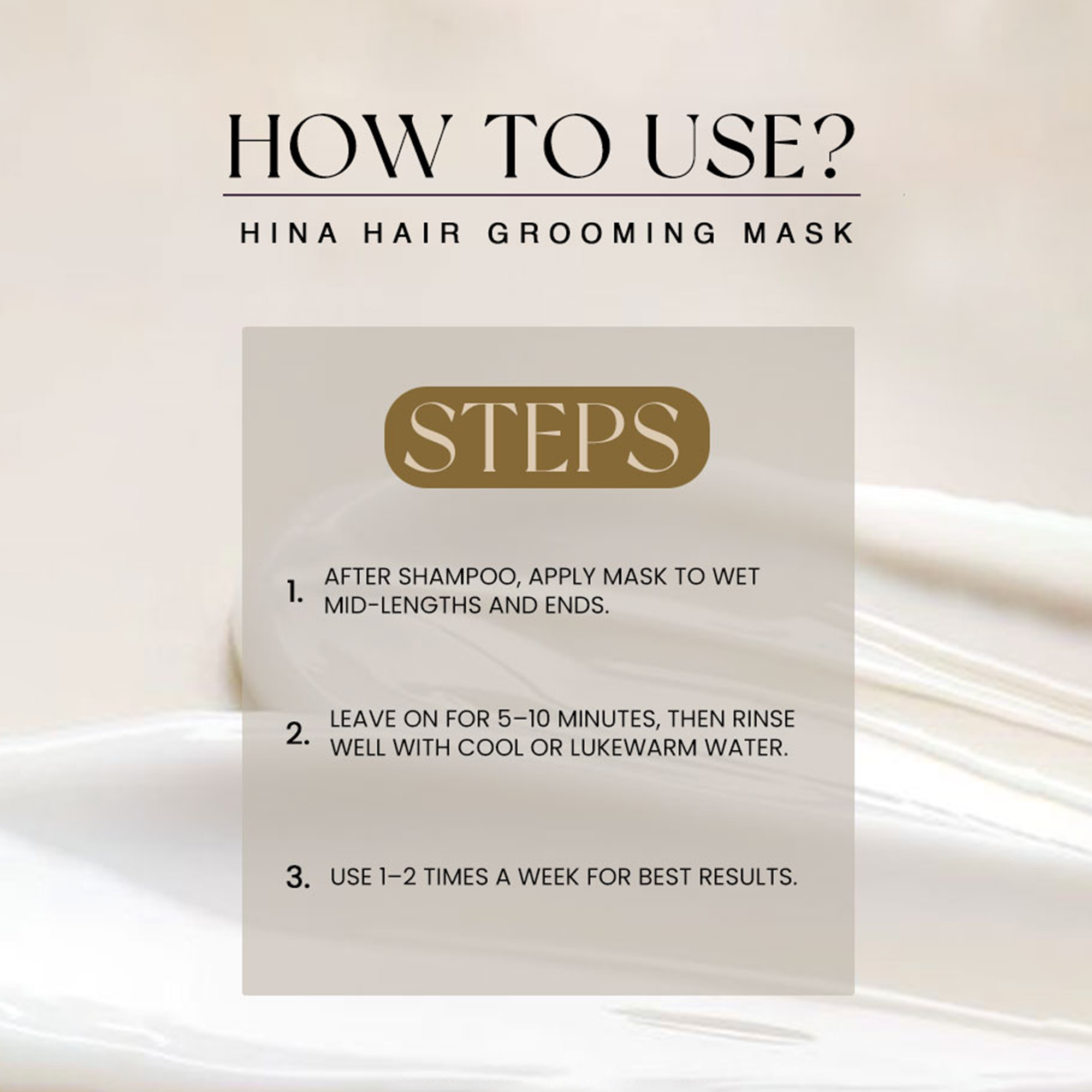 Hina Hair Grooming Mask - Golden Girl Cosmetics