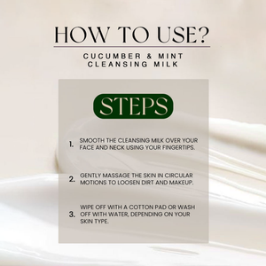 Cleansing Milk Cucumber & Mint - Golden Girl Cosmetics