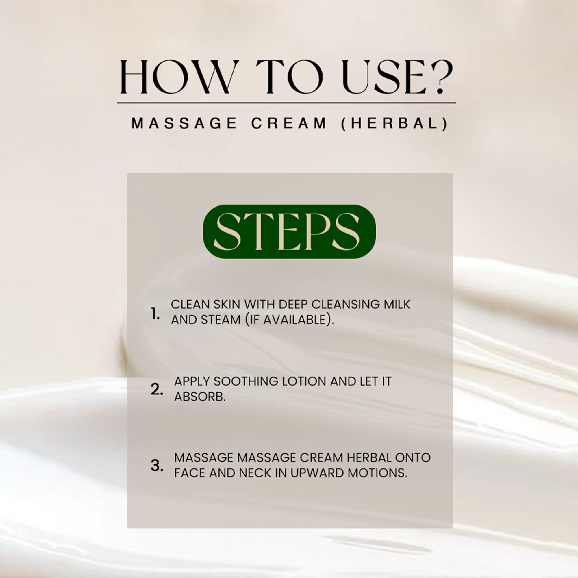 Massage Cream Herbal - Golden Girl Cosmetics