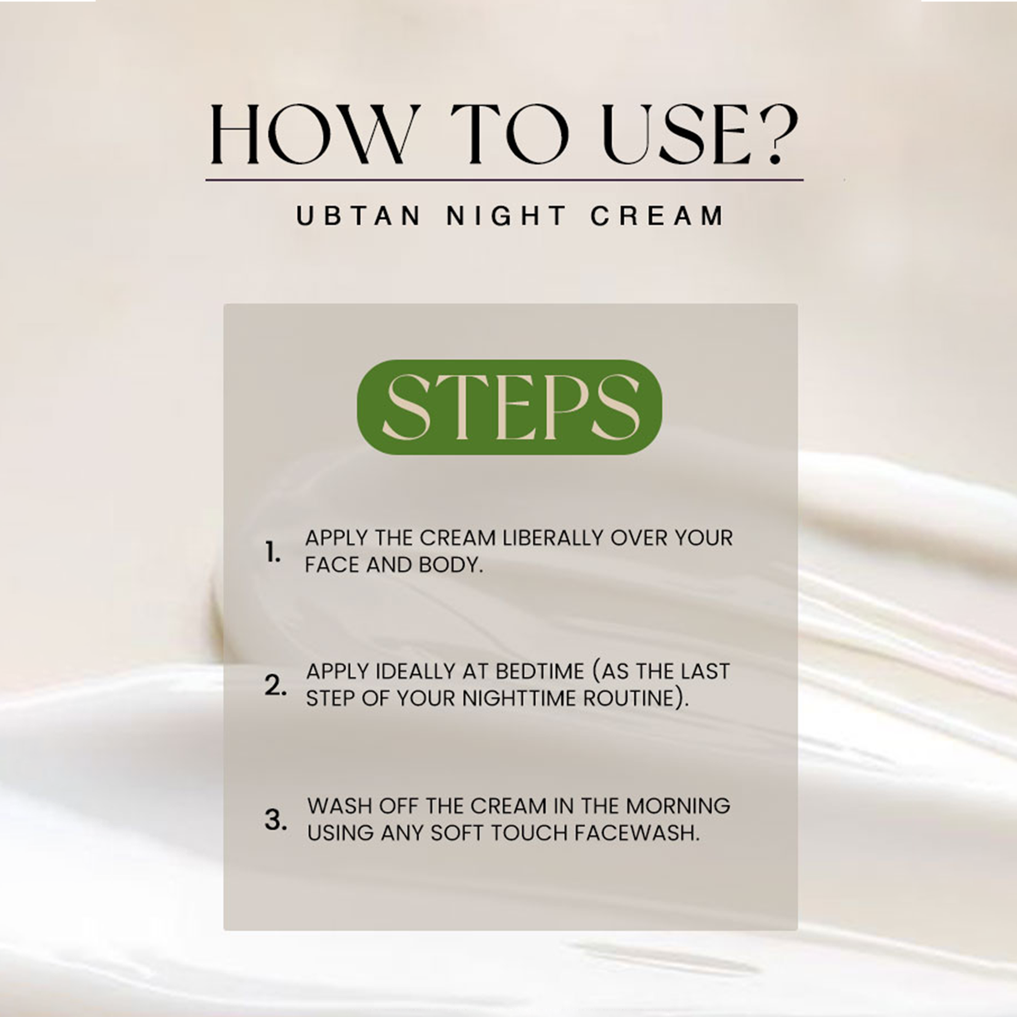 Ubtan Night Cream - Golden Girl Cosmetics