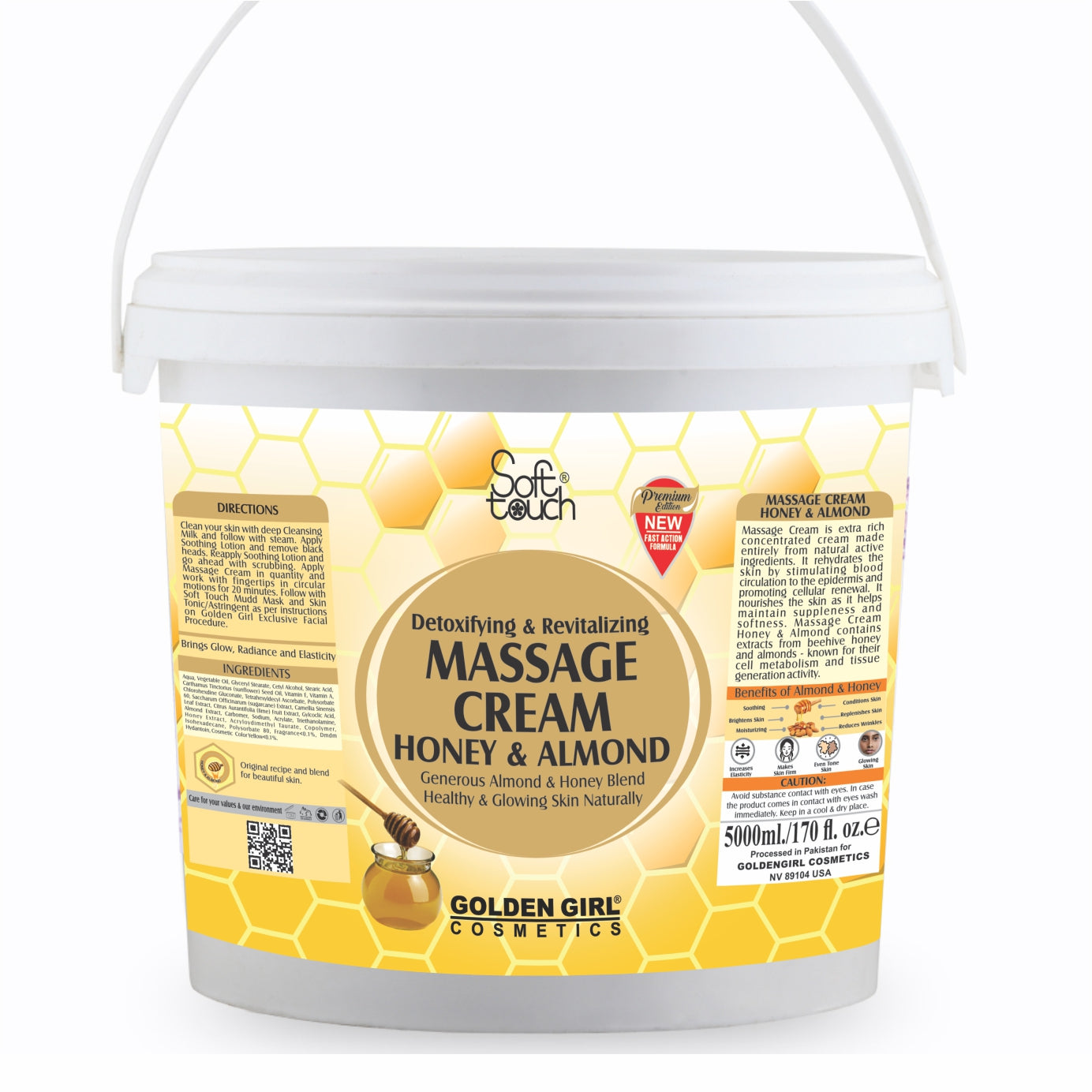 Massage Cream Almond & Honey 5Ltr