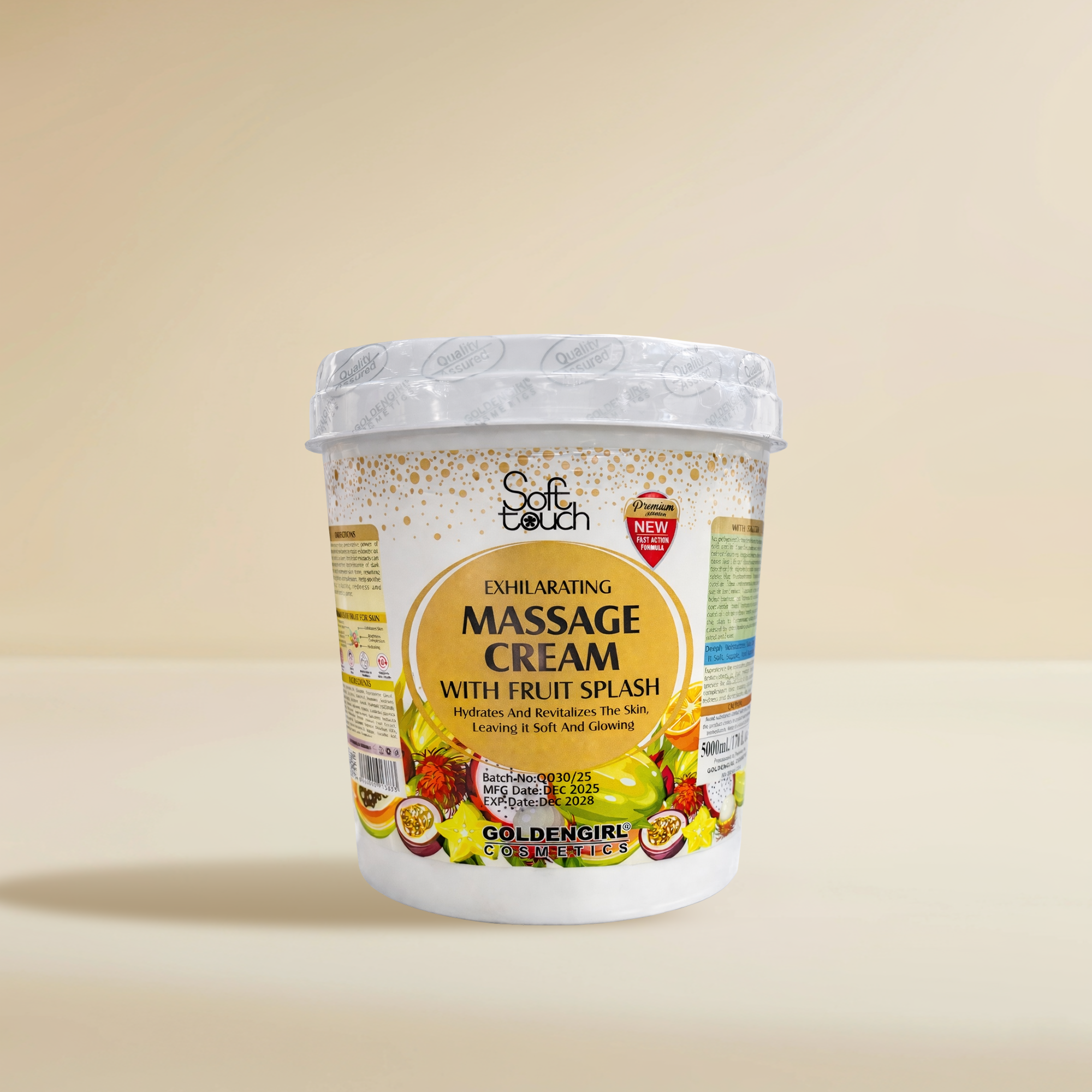 Massage Cream Fruit Splash (Bucket) - Golden Girl Cosmetics