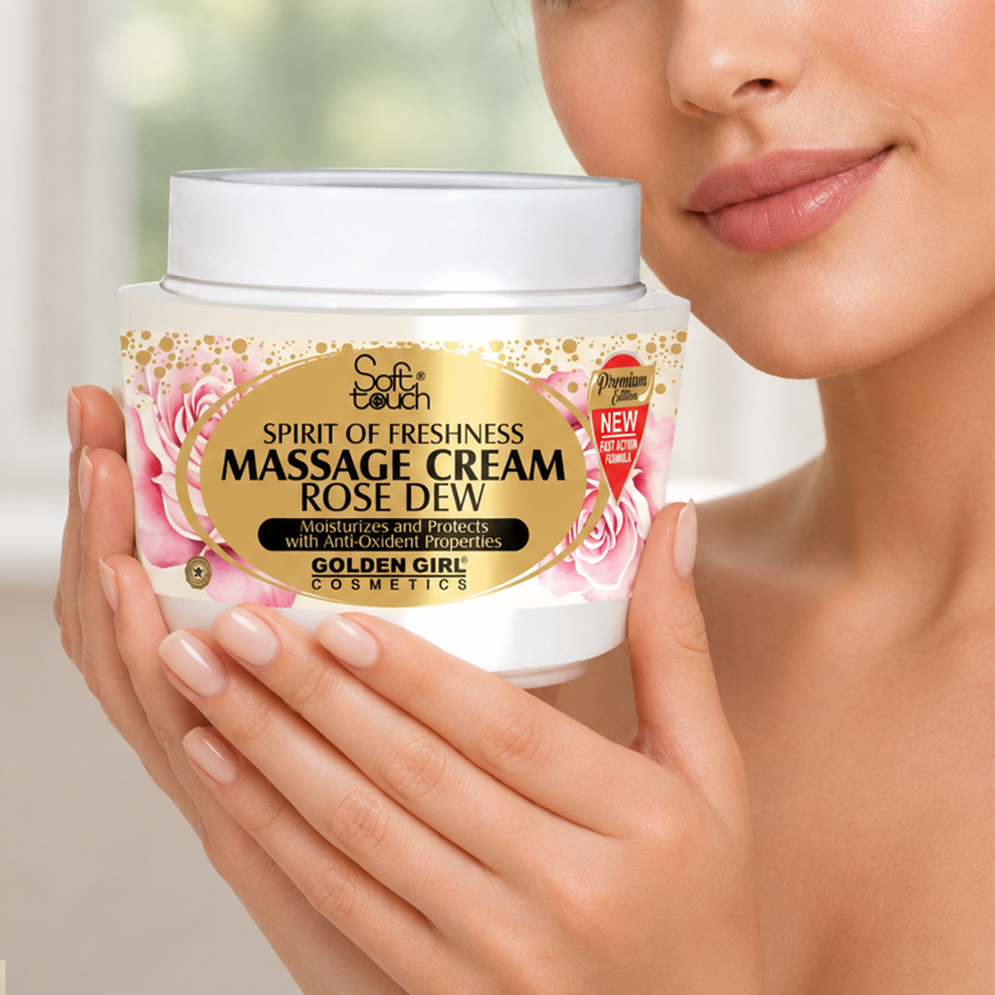 Massage Cream (Rose Dew) - Golden Girl Cosmetics