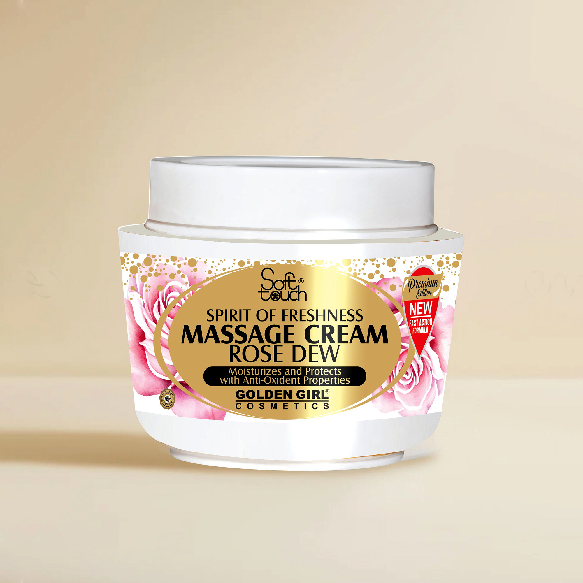 Massage Cream (Rose Dew) - Golden Girl Cosmetics
