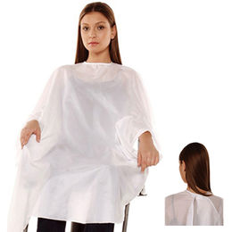 “Salon hairdressing cape or cutting sheet for haircuts and styling.”