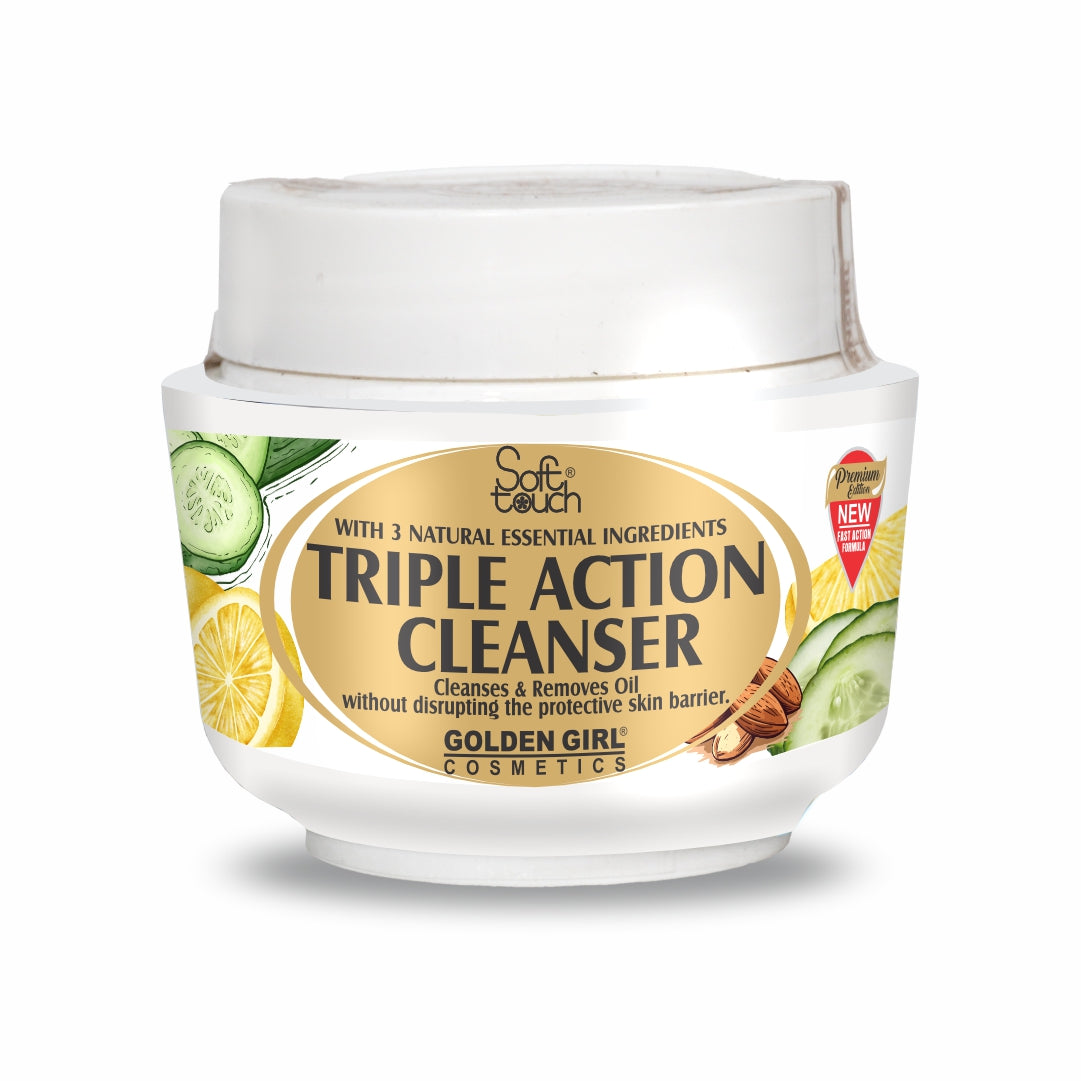 Triple Action Cleanser | Cucumber, Lemon & Almond |  75gm