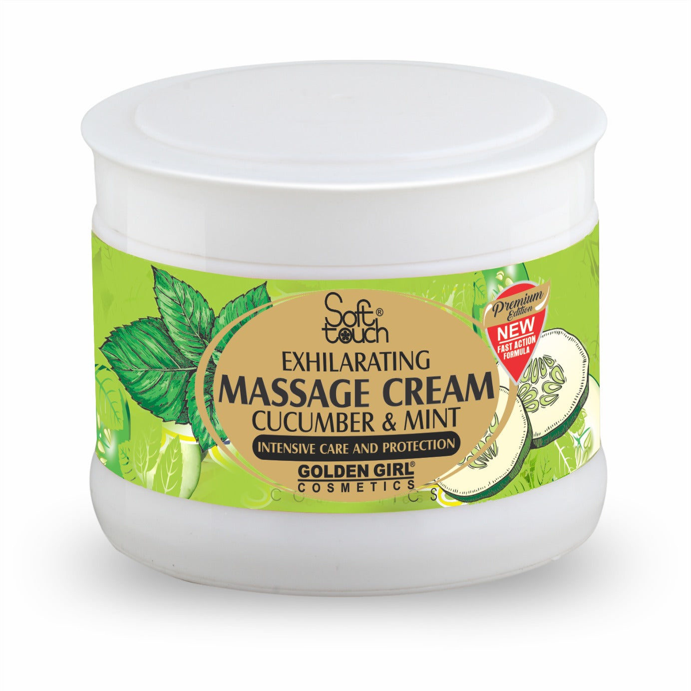 Massage Cream Cucumber & Mint 500ml