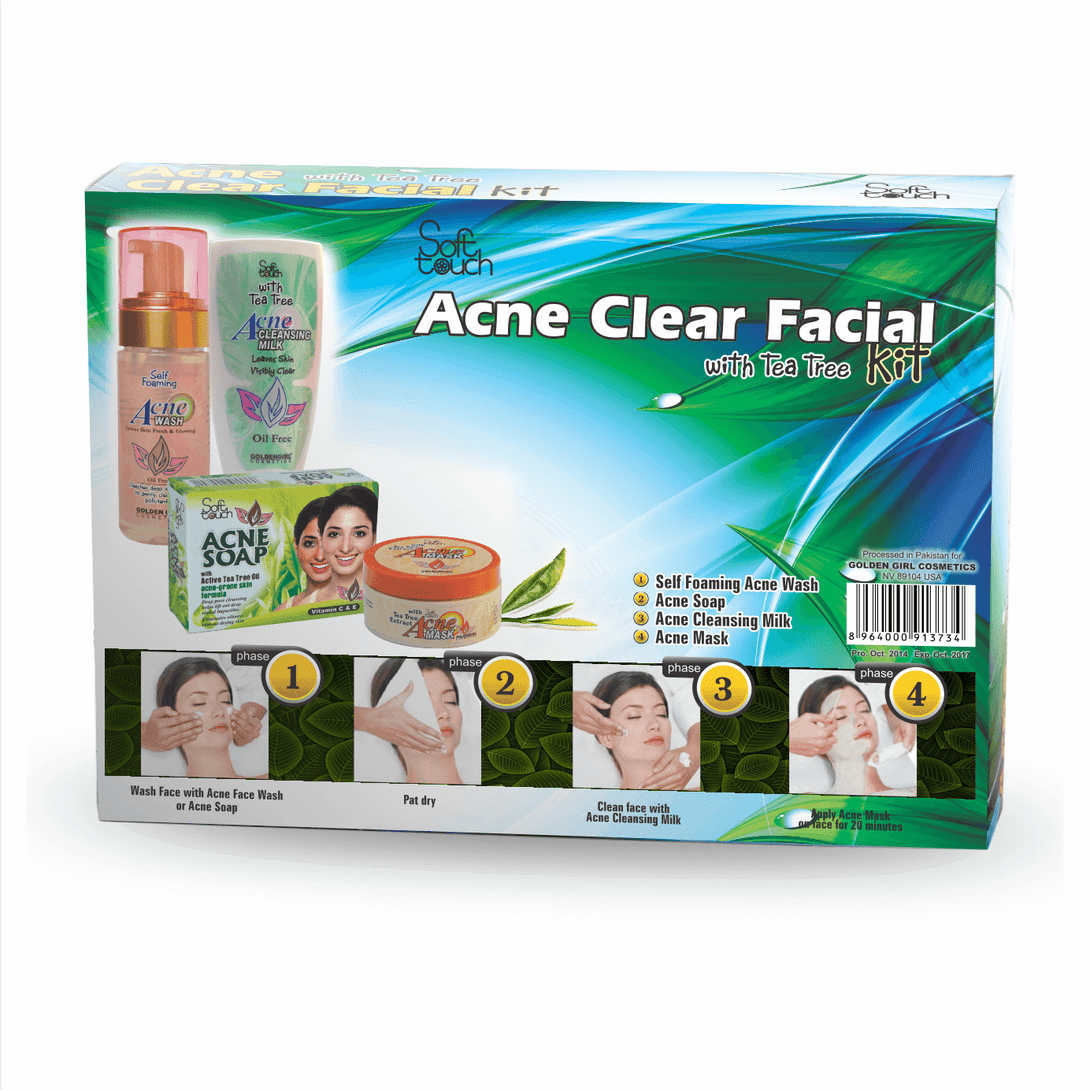 Acne Clear Facial Kit 4 items - Golden Girl Cosmetics