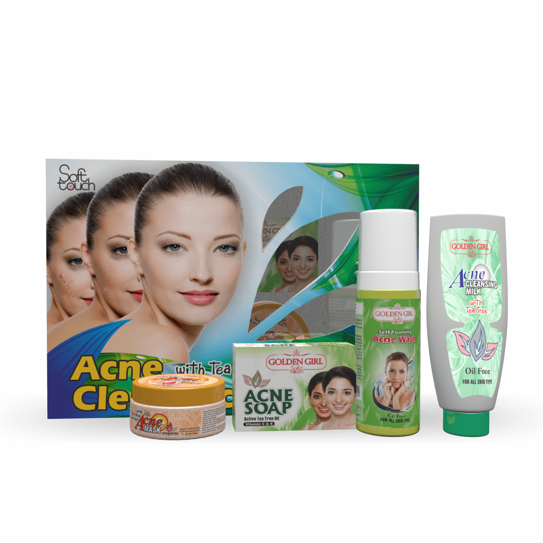 Acne Clear Facial Kit 4 items - Golden Girl Cosmetics