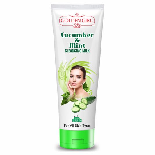 Cucumber and Mint Cleansing Milk 120ml - Golden Girl Cosmetics
