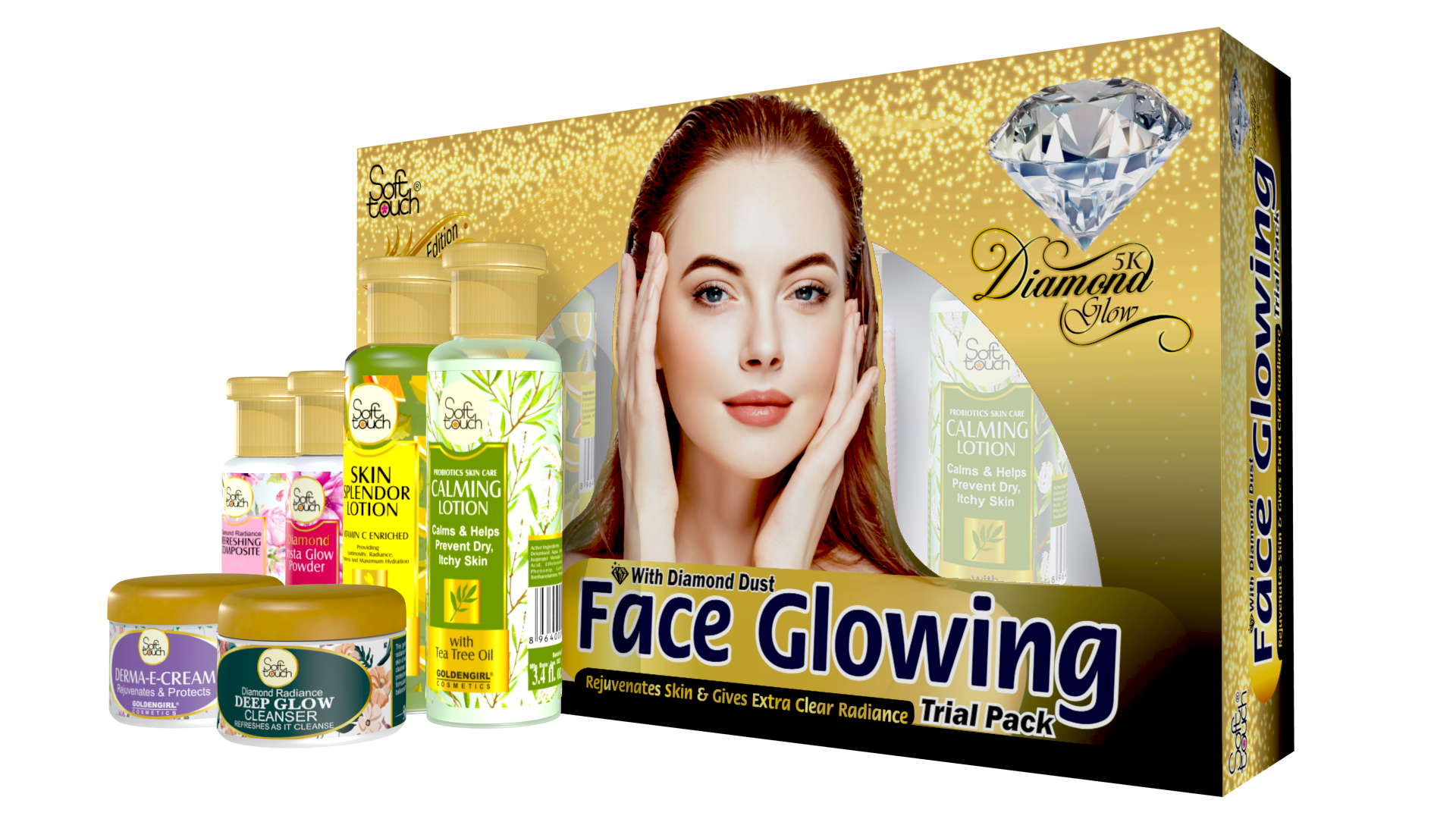 New-Diamond Face Glowing Kit