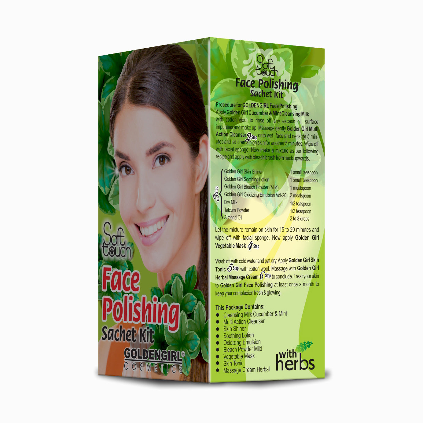 Face Polishing Sachet Kit  (Sachet Pack) 9 sachets - Golden Girl Cosmetics