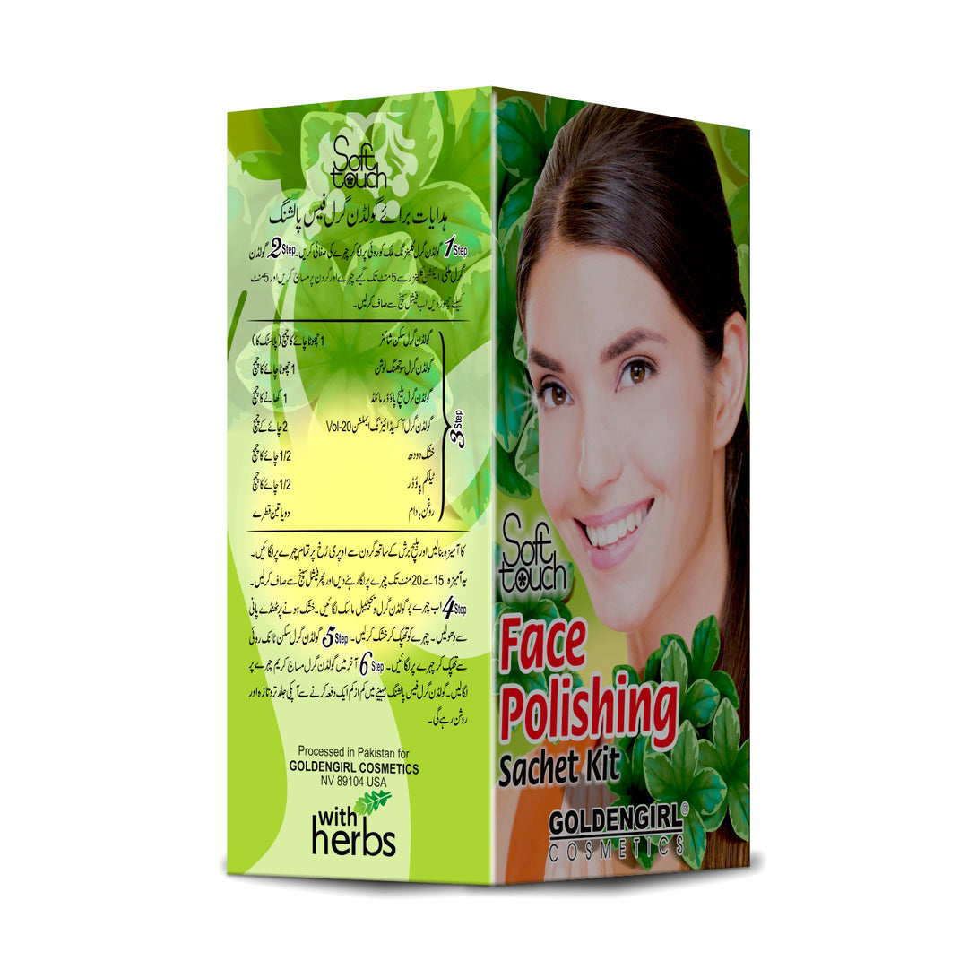 Face Polishing Sachet Kit  (Sachet Pack) 9 sachets - Golden Girl Cosmetics
