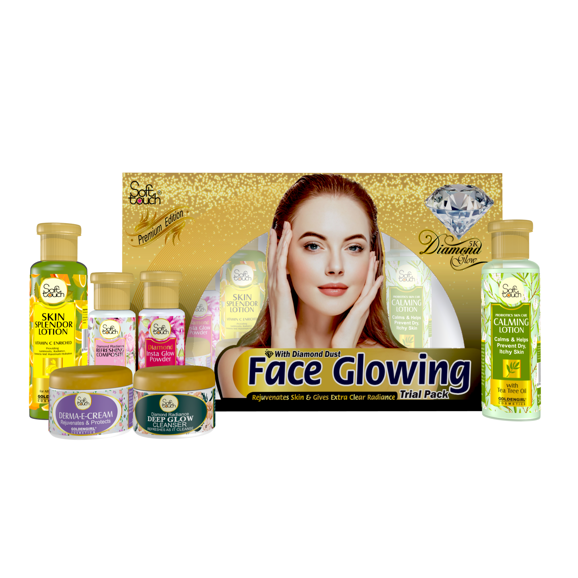 New-Diamond Face Glowing Kit