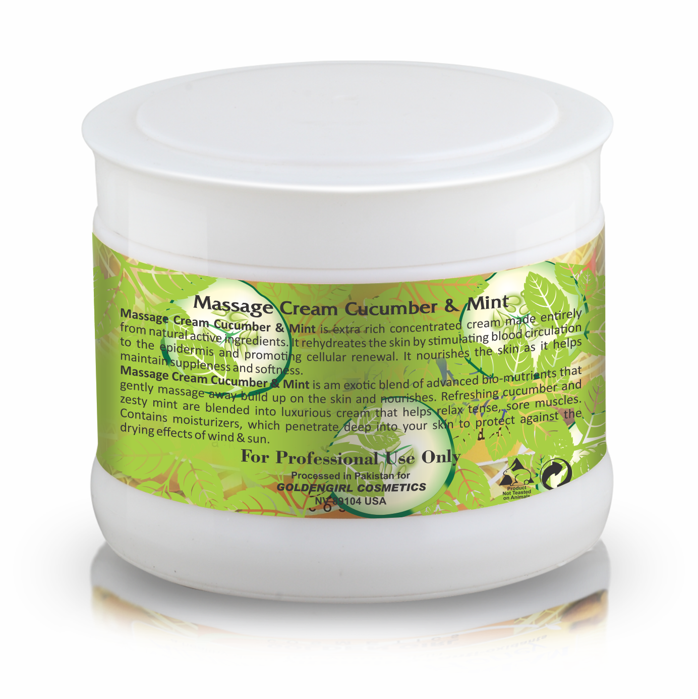 Massage Cream Cucumber & Mint 500ml