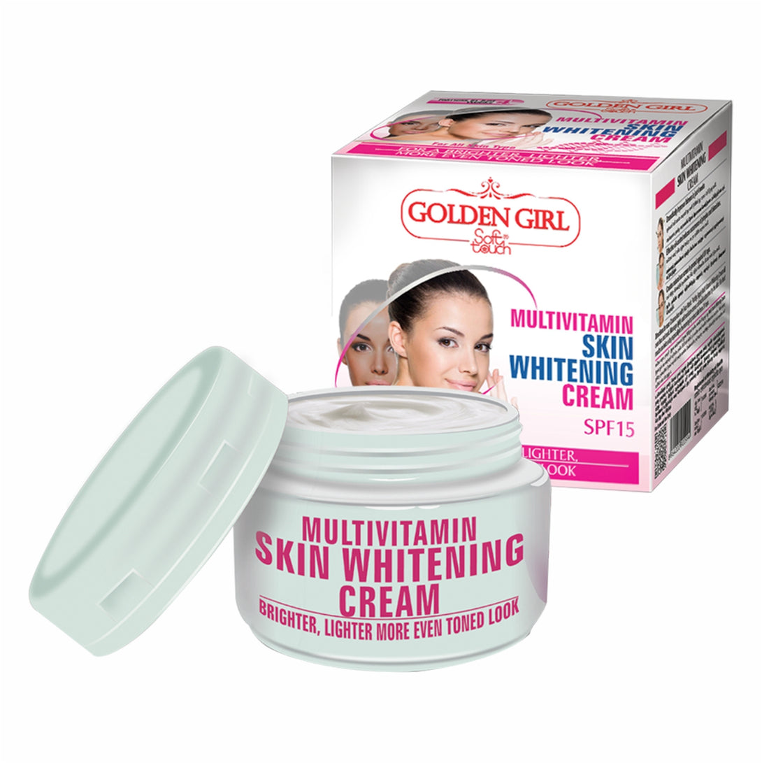 Multi-Vitamin Skin Whitening Sachet: Unique formula, produces triple action. Attenuates melanin production (pigmentation) Protects against UV rays (SPF-15) Nourishes skin with multi vitamins and natural oils. Natural product which reduces age spots, freckles, unevenness of color and discoloration of the skin. Reduces MELASMA that occurs from exposure to sun. pregnancy or oral contraceptive. Prevents new progress of darkening. Safe and effective, a natural alternative to chemical products.