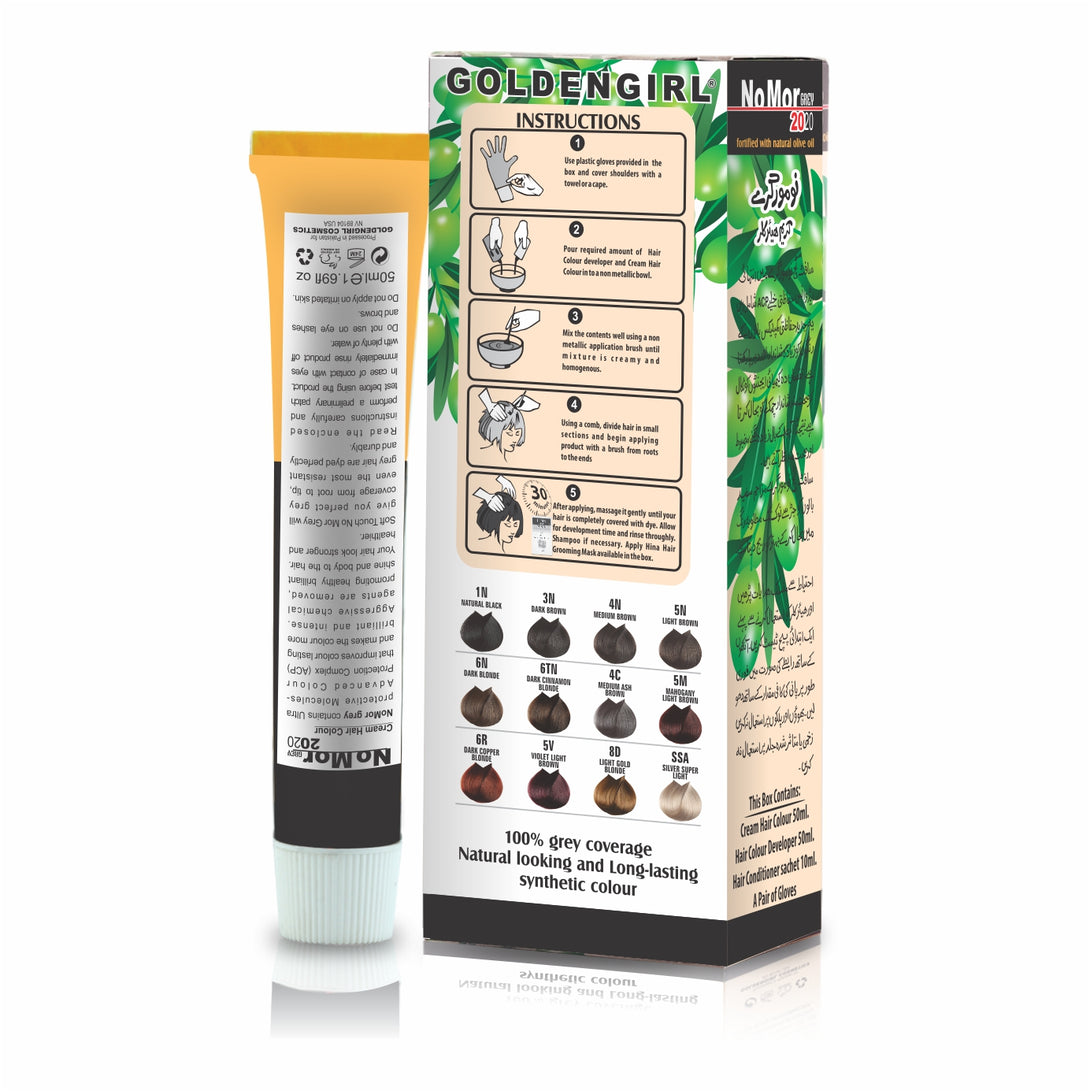NoMor Grey Hair Color (Consumer Pack) - Golden Girl Cosmetics