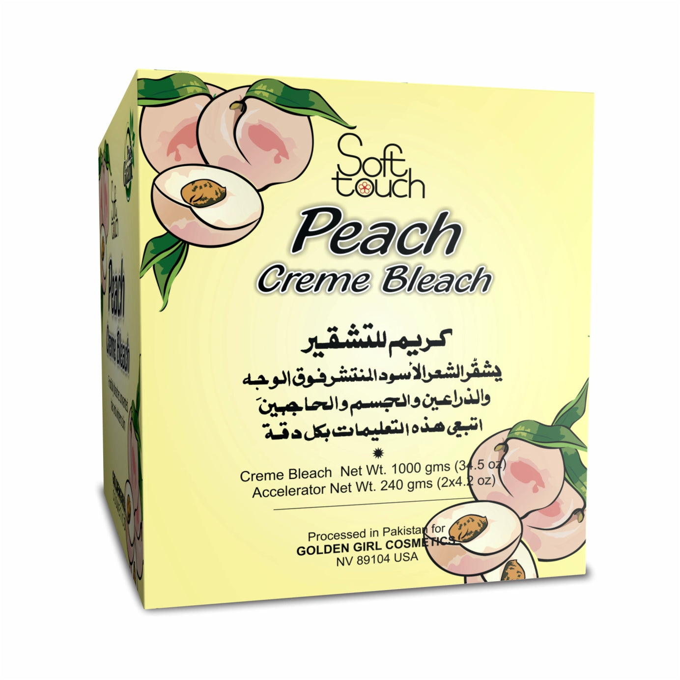 Peach Bleach Creme Giant Pack 1000gm - Golden Girl Cosmetics