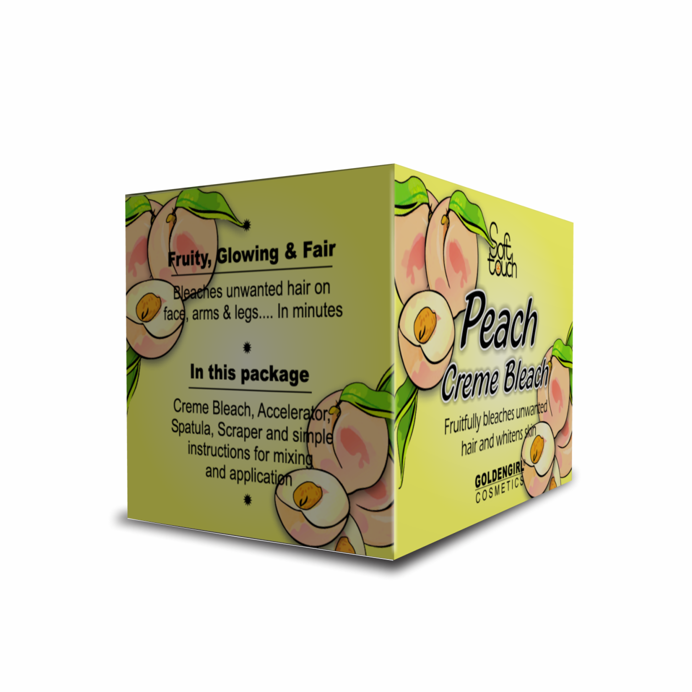 Peach Bleach Creme Mini Pack 16gm - Golden Girl Cosmetics