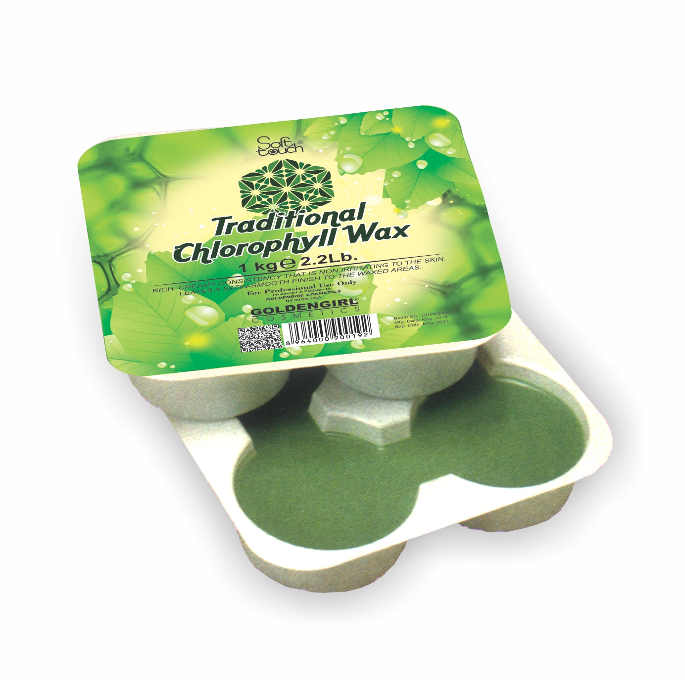Golden Girl Traditional Chlorophyll Wax 1Kg - Golden Girl Cosmetics