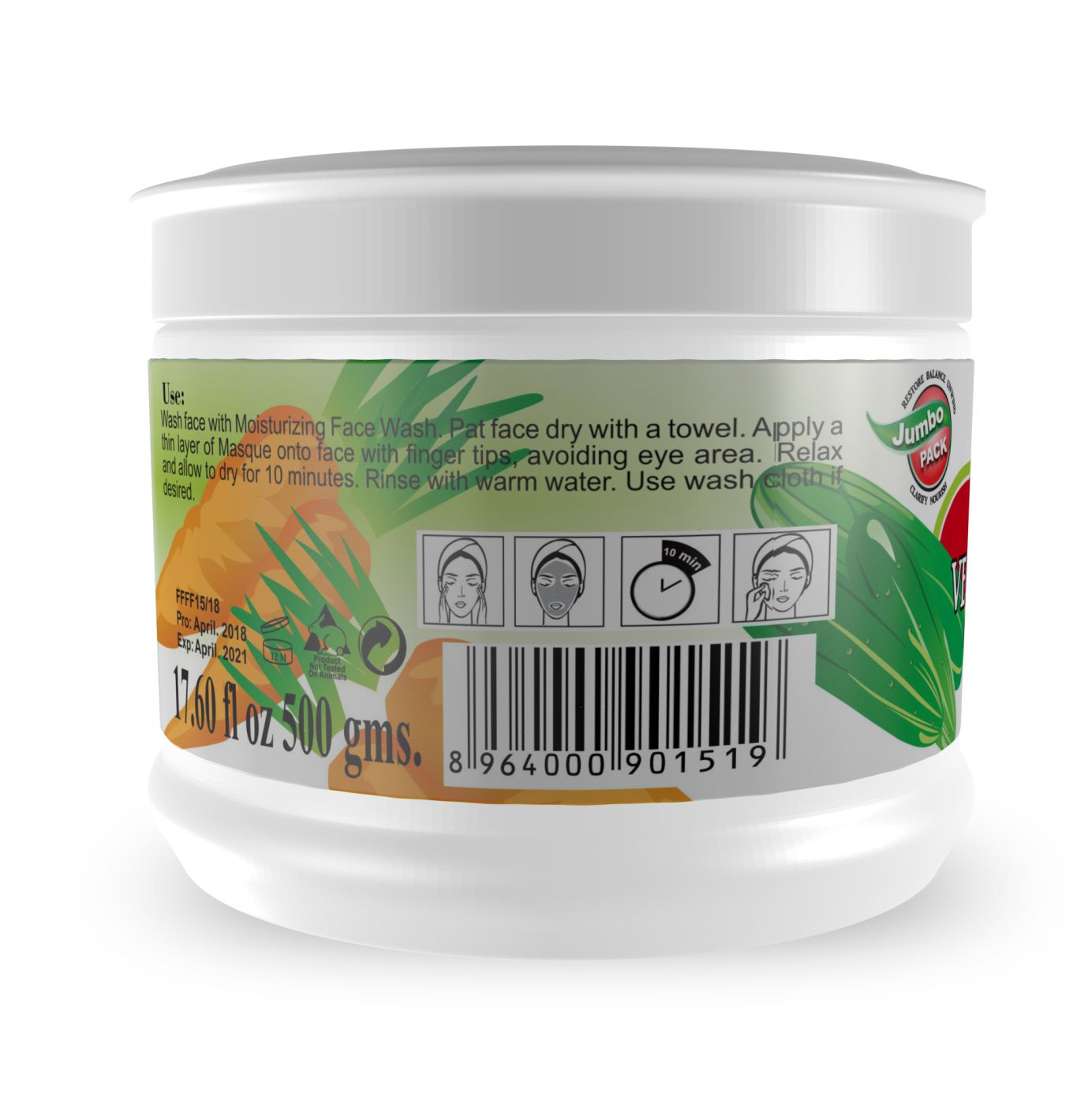 Vegetable Mask 500ml - Golden Girl Cosmetics