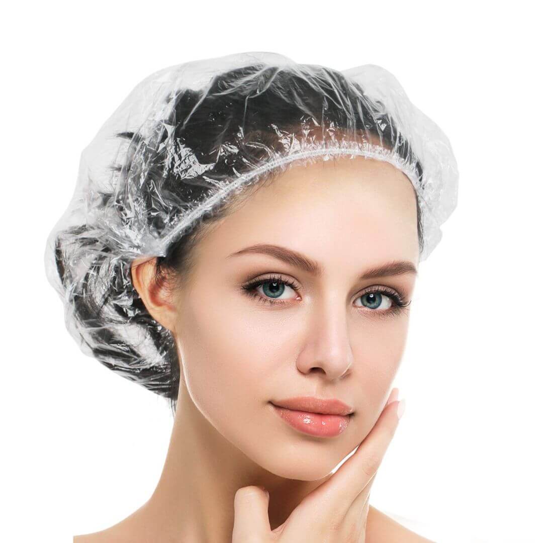 Disposable Shower Caps Plastic Hair Cover