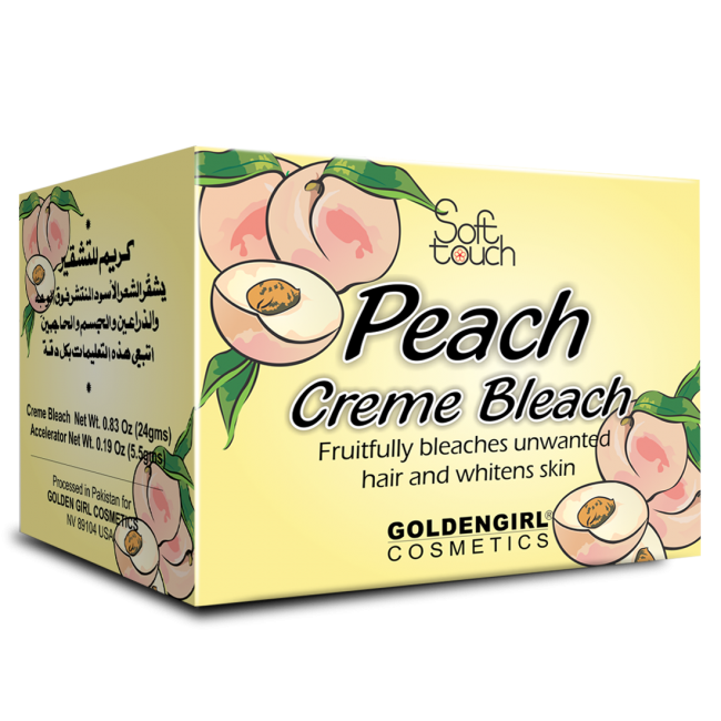 Peach Bleach Creme Trial Pack 24 gm - Golden Girl Cosmetics