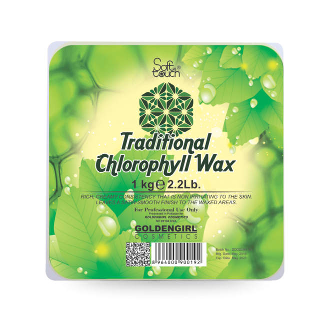 Golden Girl Traditional Chlorophyll Wax 1Kg - Golden Girl Cosmetics